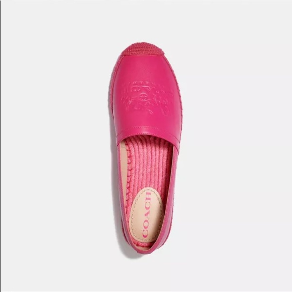 Coach Charlie Espadrille in Bold Pink - Picture 3 of 9